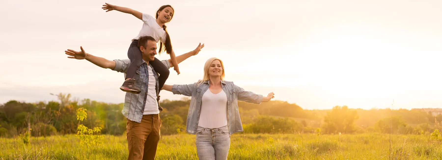 Family enjoying time together outdoors
